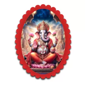 Ganesha Wall Decorative Showpiece 6 X 8 Inch | 4 MM MDF Wooden Glossy Sublimation Print | Back Hook Wall Hanging | Home Temple & Living Room Decor (F57872) Ganesha Wall Decorative Showpiece 6 X 8 Inch | 4 MM MDF Wooden Glossy Sublimation Print | Back Hook Wall Hanging | Home Temple & Living Room Decor (F57872)