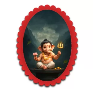 Ganesha Wall Decorative Showpiece 6 X 8 Inch | 4 MM MDF Wooden Glossy Sublimation Print | Back Hook Wall Hanging | Home Temple & Living Room Decor (F57883) Ganesha Wall Decorative Showpiece 6 X 8 Inch | 4 MM MDF Wooden Glossy Sublimation Print | Back Hook Wall Hanging | Home Temple & Living Room Decor (F57883)