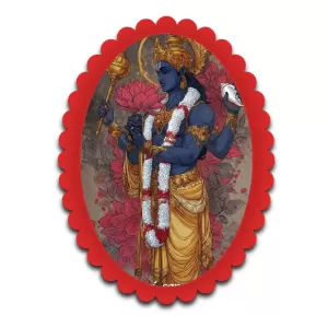Krishna Wall Decorative Showpiece 6 X 8 Inch | 4 MM MDF Wooden Glossy Sublimation Print | Back Hook Wall Hanging | Home Temple & Living Room Decor (F57899) Krishna Wall Decorative Showpiece 6 X 8 Inch | 4 MM MDF Wooden Glossy Sublimation Print | Back Hook Wall Hanging | Home Temple & Living Room Decor (F57899)