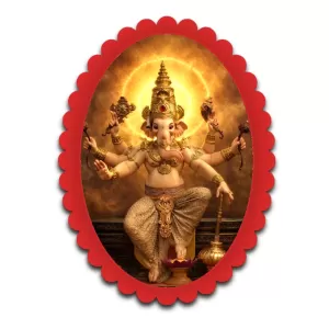 Ganesha Wall Decorative Showpiece 6 X 8 Inch | 4 MM MDF Wooden Glossy Sublimation Print | Back Hook Wall Hanging | Home Temple & Living Room Decor (F57901) Ganesha Wall Decorative Showpiece 6 X 8 Inch | 4 MM MDF Wooden Glossy Sublimation Print | Back Hook Wall Hanging | Home Temple & Living Room Decor (F57901)