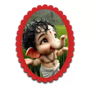 Lord Ganesha Wall Decorative Showpiece 6 X 8 Inch | 4 MM MDF Wooden Glossy Sublimation Print | Back Hook Wall Hanging | Home Temple & Living Room Decor (F57910) Lord Ganesha Wall Decorative Showpiece 6 X 8 Inch | 4 MM MDF Wooden Glossy Sublimation Print | Back Hook Wall Hanging | Home Temple & Living Room Decor (F57910)