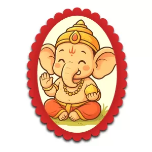 Ganesha Wall Decorative Showpiece 6 X 8 Inch | 4 MM MDF Wooden Glossy Sublimation Print | Back Hook Wall Hanging | Home Temple & Living Room Decor (F57912) Ganesha Wall Decorative Showpiece 6 X 8 Inch | 4 MM MDF Wooden Glossy Sublimation Print | Back Hook Wall Hanging | Home Temple & Living Room Decor (F57912)