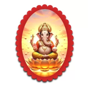 Ganesha Wall Decorative Showpiece 6 X 8 Inch | 4 MM MDF Wooden Glossy Sublimation Print | Back Hook Wall Hanging | Home Temple & Living Room Decor (F57942) Ganesha Wall Decorative Showpiece 6 X 8 Inch | 4 MM MDF Wooden Glossy Sublimation Print | Back Hook Wall Hanging | Home Temple & Living Room Decor (F57942)