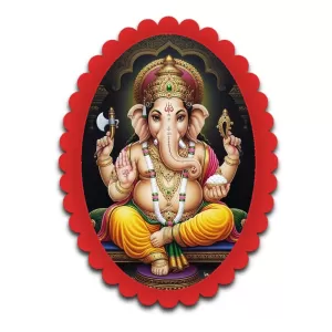 Ganesha Wall Decorative Showpiece 6 X 8 Inch | 4 MM MDF Wooden Glossy Sublimation Print | Back Hook Wall Hanging | Home Temple & Living Room Decor (F57944) Ganesha Wall Decorative Showpiece 6 X 8 Inch | 4 MM MDF Wooden Glossy Sublimation Print | Back Hook Wall Hanging | Home Temple & Living Room Decor (F57944)
