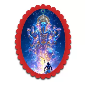 Ganesha Wall Decorative Showpiece 6 X 8 Inch | 4 MM MDF Wooden Glossy Sublimation Print | Back Hook Wall Hanging | Home Temple & Living Room Decor (F57950) Ganesha Wall Decorative Showpiece 6 X 8 Inch | 4 MM MDF Wooden Glossy Sublimation Print | Back Hook Wall Hanging | Home Temple & Living Room Decor (F57950)