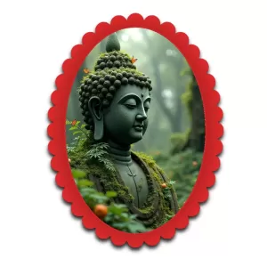 Buddha Wall Decorative Showpiece 6 X 8 Inch | 4 MM MDF Wooden Glossy Sublimation Print | Back Hook Wall Hanging | Home Temple & Living Room Decor (F58001) Buddha Wall Decorative Showpiece 6 X 8 Inch | 4 MM MDF Wooden Glossy Sublimation Print | Back Hook Wall Hanging | Home Temple & Living Room Decor (F58001)