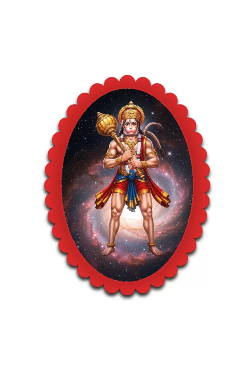 Ram Lalla Wall Decorative Showpiece 6 X 8 Inch | 4 MM MDF Wooden Glossy Sublimation Print | Back Hook Wall Hanging | Home Temple & Living Room Decor (F58177)
