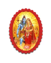 Shiva And Parvati Wall Decorative Showpiece 6 X 8 Inch | 4 MM MDF Wooden Glossy Sublimation Print | Back Hook Wall Hanging | Home Temple & Living Room Decor (F58200) Shiva And Parvati Wall Decorative Showpiece 6 X 8 Inch | 4 MM MDF Wooden Glossy Sublimation Print | Back Hook Wall Hanging | Home Temple & Living Room Decor (F58200)