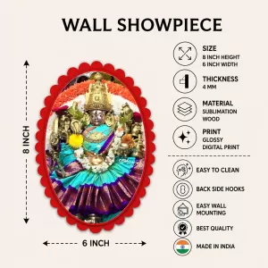 Lord Ganesha Wall Decorative Showpiece 6 X 8 Inch | 4 MM MDF Wooden Glossy Sublimation Print | Back Hook Wall Hanging | Home Temple & Living Room Decor (F57182) Lord Ganesha Wall Decorative Showpiece 6 X 8 Inch | 4 MM MDF Wooden Glossy Sublimation Print | Back Hook Wall Hanging | Home Temple & Living Room Decor (F57182)