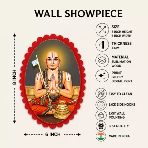 Shirdi Sai Baba Wall Decorative Showpiece 6 X 8 Inch | 4 MM MDF Wooden Glossy Sublimation Print | Back Hook Wall Hanging | Home Temple & Living Room Decor (F57274) Shirdi Sai Baba Wall Decorative Showpiece 6 X 8 Inch | 4 MM MDF Wooden Glossy Sublimation Print | Back Hook Wall Hanging | Home Temple & Living Room Decor (F57274)