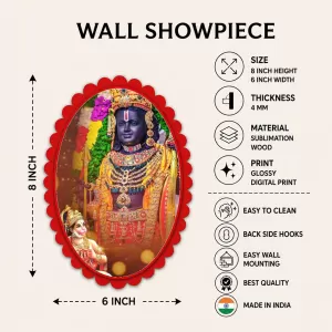 Hanuman Wall Decorative Showpiece 6 X 8 Inch | 4 MM MDF Wooden Glossy Sublimation Print | Back Hook Wall Hanging | Home Temple & Living Room Decor (F57557) Hanuman Wall Decorative Showpiece 6 X 8 Inch | 4 MM MDF Wooden Glossy Sublimation Print | Back Hook Wall Hanging | Home Temple & Living Room Decor (F57557)
