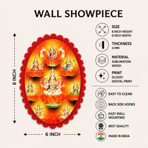 Lord Ganesha Wall Decorative Showpiece 6 X 8 Inch | 4 MM MDF Wooden Glossy Sublimation Print | Back Hook Wall Hanging | Home Temple & Living Room Decor (F57673) Lord Ganesha Wall Decorative Showpiece 6 X 8 Inch | 4 MM MDF Wooden Glossy Sublimation Print | Back Hook Wall Hanging | Home Temple & Living Room Decor (F57673)