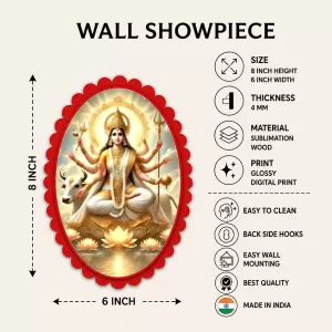 Brahma Wall Decorative Showpiece 6 X 8 Inch | 4 MM MDF Wooden Glossy Sublimation Print | Back Hook Wall Hanging | Home Temple & Living Room Decor (F57935) Brahma Wall Decorative Showpiece 6 X 8 Inch | 4 MM MDF Wooden Glossy Sublimation Print | Back Hook Wall Hanging | Home Temple & Living Room Decor (F57935)