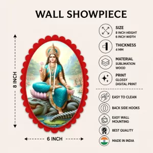 Lord Ganesha Wall Decorative Showpiece 6 X 8 Inch | 4 MM MDF Wooden Glossy Sublimation Print | Back Hook Wall Hanging | Home Temple & Living Room Decor (F57947) Lord Ganesha Wall Decorative Showpiece 6 X 8 Inch | 4 MM MDF Wooden Glossy Sublimation Print | Back Hook Wall Hanging | Home Temple & Living Room Decor (F57947)