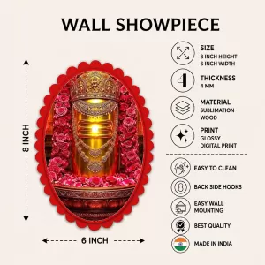 Shiva Wall Decorative Showpiece 6 X 8 Inch | 4 MM MDF Wooden Glossy Sublimation Print | Back Hook Wall Hanging | Home Temple & Living Room Decor (F58018) Shiva Wall Decorative Showpiece 6 X 8 Inch | 4 MM MDF Wooden Glossy Sublimation Print | Back Hook Wall Hanging | Home Temple & Living Room Decor (F58018)