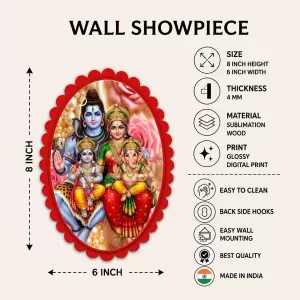 Shiva Wall Decorative Showpiece 6 X 8 Inch | 4 MM MDF Wooden Glossy Sublimation Print | Back Hook Wall Hanging | Home Temple & Living Room Decor (F58063) Shiva Wall Decorative Showpiece 6 X 8 Inch | 4 MM MDF Wooden Glossy Sublimation Print | Back Hook Wall Hanging | Home Temple & Living Room Decor (F58063)