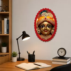Shree Krishna Wall Decorative Showpiece 6 X 8 Inch | 4 MM MDF Wooden Glossy Sublimation Print | Back Hook Wall Hanging | Home Temple & Living Room Decor (F56966) Shree Krishna Wall Decorative Showpiece 6 X 8 Inch | 4 MM MDF Wooden Glossy Sublimation Print | Back Hook Wall Hanging | Home Temple & Living Room Decor (F56966)