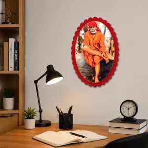 Sai Baba Of Shirdi Wall Decorative Showpiece 6 X 8 Inch | 4 MM MDF Wooden Glossy Sublimation Print | Back Hook Wall Hanging | Home Temple & Living Room Decor (F56969) Sai Baba Of Shirdi Wall Decorative Showpiece 6 X 8 Inch | 4 MM MDF Wooden Glossy Sublimation Print | Back Hook Wall Hanging | Home Temple & Living Room Decor (F56969)
