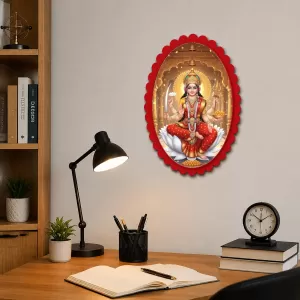 Lakshmi Wall Decorative Showpiece 6 X 8 Inch | 4 MM MDF Wooden Glossy Sublimation Print | Back Hook Wall Hanging | Home Temple & Living Room Decor (F56974) Lakshmi Wall Decorative Showpiece 6 X 8 Inch | 4 MM MDF Wooden Glossy Sublimation Print | Back Hook Wall Hanging | Home Temple & Living Room Decor (F56974)