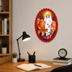 Shirdi Sai Baba Wall Decorative Showpiece 6 X 8 Inch | 4 MM MDF Wooden Glossy Sublimation Print | Back Hook Wall Hanging | Home Temple & Living Room Decor (F56978) Shirdi Sai Baba Wall Decorative Showpiece 6 X 8 Inch | 4 MM MDF Wooden Glossy Sublimation Print | Back Hook Wall Hanging | Home Temple & Living Room Decor (F56978)