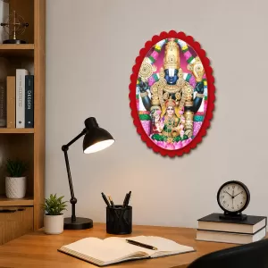 Tirupati Balaji Wall Decorative Showpiece 6 X 8 Inch | 4 MM MDF Wooden Glossy Sublimation Print | Back Hook Wall Hanging | Home Temple & Living Room Decor (F57009) Tirupati Balaji Wall Decorative Showpiece 6 X 8 Inch | 4 MM MDF Wooden Glossy Sublimation Print | Back Hook Wall Hanging | Home Temple & Living Room Decor (F57009)