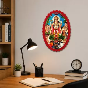 Lord Vishnu Wall Decorative Showpiece 6 X 8 Inch | 4 MM MDF Wooden Glossy Sublimation Print | Back Hook Wall Hanging | Home Temple & Living Room Decor (F57066) Lord Vishnu Wall Decorative Showpiece 6 X 8 Inch | 4 MM MDF Wooden Glossy Sublimation Print | Back Hook Wall Hanging | Home Temple & Living Room Decor (F57066)