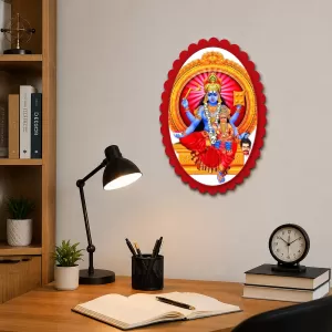 Goddess Kali Wall Decorative Showpiece 6 X 8 Inch | 4 MM MDF Wooden Glossy Sublimation Print | Back Hook Wall Hanging | Home Temple & Living Room Decor (F57071) Goddess Kali Wall Decorative Showpiece 6 X 8 Inch | 4 MM MDF Wooden Glossy Sublimation Print | Back Hook Wall Hanging | Home Temple & Living Room Decor (F57071)
