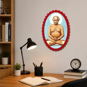 Shree Ramkrishna Wall Decorative Showpiece 6 X 8 Inch | 4 MM MDF Wooden Glossy Sublimation Print | Back Hook Wall Hanging | Home Temple & Living Room Decor (F57073) Shree Ramkrishna Wall Decorative Showpiece 6 X 8 Inch | 4 MM MDF Wooden Glossy Sublimation Print | Back Hook Wall Hanging | Home Temple & Living Room Decor (F57073)
