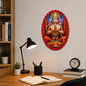 Hanuman Wall Decorative Showpiece 6 X 8 Inch | 4 MM MDF Wooden Glossy Sublimation Print | Back Hook Wall Hanging | Home Temple & Living Room Decor (F57113) Hanuman Wall Decorative Showpiece 6 X 8 Inch | 4 MM MDF Wooden Glossy Sublimation Print | Back Hook Wall Hanging | Home Temple & Living Room Decor (F57113)