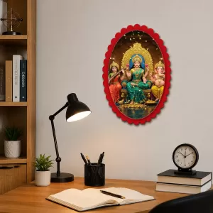 Lord Ganesha Wall Decorative Showpiece 6 X 8 Inch | 4 MM MDF Wooden Glossy Sublimation Print | Back Hook Wall Hanging | Home Temple & Living Room Decor (F57116) Lord Ganesha Wall Decorative Showpiece 6 X 8 Inch | 4 MM MDF Wooden Glossy Sublimation Print | Back Hook Wall Hanging | Home Temple & Living Room Decor (F57116)