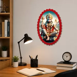 Hanuman Wall Decorative Showpiece 6 X 8 Inch | 4 MM MDF Wooden Glossy Sublimation Print | Back Hook Wall Hanging | Home Temple & Living Room Decor (F57133) Hanuman Wall Decorative Showpiece 6 X 8 Inch | 4 MM MDF Wooden Glossy Sublimation Print | Back Hook Wall Hanging | Home Temple & Living Room Decor (F57133)