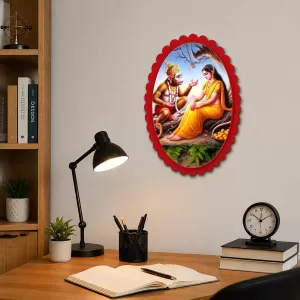 Hanuman Wall Decorative Showpiece 6 X 8 Inch | 4 MM MDF Wooden Glossy Sublimation Print | Back Hook Wall Hanging | Home Temple & Living Room Decor (F57154) Hanuman Wall Decorative Showpiece 6 X 8 Inch | 4 MM MDF Wooden Glossy Sublimation Print | Back Hook Wall Hanging | Home Temple & Living Room Decor (F57154)