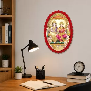 Lord Ram Darbar Wall Decorative Showpiece 6 X 8 Inch | 4 MM MDF Wooden Glossy Sublimation Print | Back Hook Wall Hanging | Home Temple & Living Room Decor (F57183) Lord Ram Darbar Wall Decorative Showpiece 6 X 8 Inch | 4 MM MDF Wooden Glossy Sublimation Print | Back Hook Wall Hanging | Home Temple & Living Room Decor (F57183)