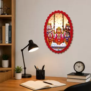 Lord Jagannatha Wall Decorative Showpiece 6 X 8 Inch | 4 MM MDF Wooden Glossy Sublimation Print | Back Hook Wall Hanging | Home Temple & Living Room Decor (F57188) Lord Jagannatha Wall Decorative Showpiece 6 X 8 Inch | 4 MM MDF Wooden Glossy Sublimation Print | Back Hook Wall Hanging | Home Temple & Living Room Decor (F57188)