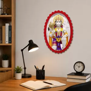 Hanuman Wall Decorative Showpiece 6 X 8 Inch | 4 MM MDF Wooden Glossy Sublimation Print | Back Hook Wall Hanging | Home Temple & Living Room Decor (F57193) Hanuman Wall Decorative Showpiece 6 X 8 Inch | 4 MM MDF Wooden Glossy Sublimation Print | Back Hook Wall Hanging | Home Temple & Living Room Decor (F57193)