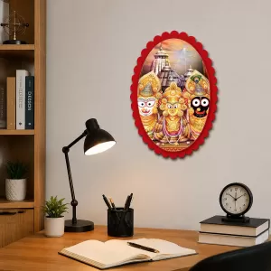Lord Jagannath Wall Decorative Showpiece 6 X 8 Inch | 4 MM MDF Wooden Glossy Sublimation Print | Back Hook Wall Hanging | Home Temple & Living Room Decor (F57213) Lord Jagannath Wall Decorative Showpiece 6 X 8 Inch | 4 MM MDF Wooden Glossy Sublimation Print | Back Hook Wall Hanging | Home Temple & Living Room Decor (F57213)