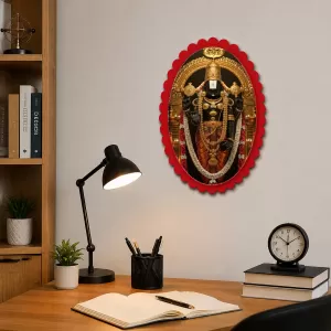 Venkateswara Wall Decorative Showpiece 6 X 8 Inch | 4 MM MDF Wooden Glossy Sublimation Print | Back Hook Wall Hanging | Home Temple & Living Room Decor (F57233) Venkateswara Wall Decorative Showpiece 6 X 8 Inch | 4 MM MDF Wooden Glossy Sublimation Print | Back Hook Wall Hanging | Home Temple & Living Room Decor (F57233)