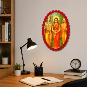 Lord Ram Darbar Wall Decorative Showpiece 6 X 8 Inch | 4 MM MDF Wooden Glossy Sublimation Print | Back Hook Wall Hanging | Home Temple & Living Room Decor (F57252) Lord Ram Darbar Wall Decorative Showpiece 6 X 8 Inch | 4 MM MDF Wooden Glossy Sublimation Print | Back Hook Wall Hanging | Home Temple & Living Room Decor (F57252)