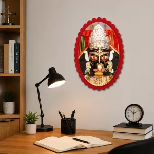 Goddess Kali Wall Decorative Showpiece 6 X 8 Inch | 4 MM MDF Wooden Glossy Sublimation Print | Back Hook Wall Hanging | Home Temple & Living Room Decor (F57273) Goddess Kali Wall Decorative Showpiece 6 X 8 Inch | 4 MM MDF Wooden Glossy Sublimation Print | Back Hook Wall Hanging | Home Temple & Living Room Decor (F57273)
