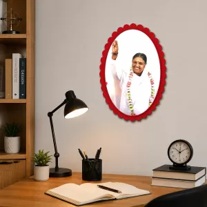 Amma (Mata Amritanandamayi) Wall Decorative Showpiece 6 X 8 Inch | 4 MM MDF Wooden Glossy Sublimation Print | Back Hook Wall Hanging | Home Temple & Living Room Decor (F57276) Amma (Mata Amritanandamayi) Wall Decorative Showpiece 6 X 8 Inch | 4 MM MDF Wooden Glossy Sublimation Print | Back Hook Wall Hanging | Home Temple & Living Room Decor (F57276)