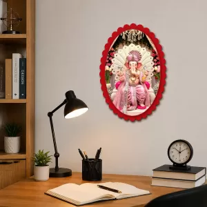 Lord Ganesha Wall Decorative Showpiece 6 X 8 Inch | 4 MM MDF Wooden Glossy Sublimation Print | Back Hook Wall Hanging | Home Temple & Living Room Decor (F57310) Lord Ganesha Wall Decorative Showpiece 6 X 8 Inch | 4 MM MDF Wooden Glossy Sublimation Print | Back Hook Wall Hanging | Home Temple & Living Room Decor (F57310)