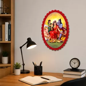 Radha Krishna Wall Decorative Showpiece 6 X 8 Inch | 4 MM MDF Wooden Glossy Sublimation Print | Back Hook Wall Hanging | Home Temple & Living Room Decor (F57346) Radha Krishna Wall Decorative Showpiece 6 X 8 Inch | 4 MM MDF Wooden Glossy Sublimation Print | Back Hook Wall Hanging | Home Temple & Living Room Decor (F57346)