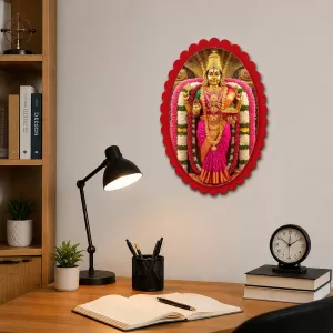 Lakshmi Wall Decorative Showpiece 6 X 8 Inch | 4 MM MDF Wooden Glossy Sublimation Print | Back Hook Wall Hanging | Home Temple & Living Room Decor (F57360) Lakshmi Wall Decorative Showpiece 6 X 8 Inch | 4 MM MDF Wooden Glossy Sublimation Print | Back Hook Wall Hanging | Home Temple & Living Room Decor (F57360)