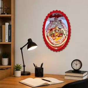 Lord Ganesha Wall Decorative Showpiece 6 X 8 Inch | 4 MM MDF Wooden Glossy Sublimation Print | Back Hook Wall Hanging | Home Temple & Living Room Decor (F57411) Lord Ganesha Wall Decorative Showpiece 6 X 8 Inch | 4 MM MDF Wooden Glossy Sublimation Print | Back Hook Wall Hanging | Home Temple & Living Room Decor (F57411)