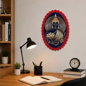 Buddha Wall Decorative Showpiece 6 X 8 Inch | 4 MM MDF Wooden Glossy Sublimation Print | Back Hook Wall Hanging | Home Temple & Living Room Decor (F57454) Buddha Wall Decorative Showpiece 6 X 8 Inch | 4 MM MDF Wooden Glossy Sublimation Print | Back Hook Wall Hanging | Home Temple & Living Room Decor (F57454)