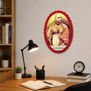 Srila Bhaktisiddhanta Sarasvati Thakura Wall Decorative Showpiece 6 X 8 Inch | 4 MM MDF Wooden Glossy Sublimation Print | Back Hook Wall Hanging | Home Temple & Living Room Decor (F57476) Srila Bhaktisiddhanta Sarasvati Thakura Wall Decorative Showpiece 6 X 8 Inch | 4 MM MDF Wooden Glossy Sublimation Print | Back Hook Wall Hanging | Home Temple & Living Room Decor (F57476)
