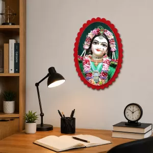 Shree Krishna Wall Decorative Showpiece 6 X 8 Inch | 4 MM MDF Wooden Glossy Sublimation Print | Back Hook Wall Hanging | Home Temple & Living Room Decor (F57504) Shree Krishna Wall Decorative Showpiece 6 X 8 Inch | 4 MM MDF Wooden Glossy Sublimation Print | Back Hook Wall Hanging | Home Temple & Living Room Decor (F57504)