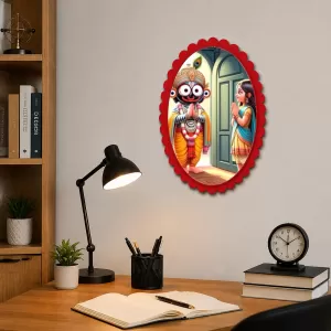 Lord Jagannath Wall Decorative Showpiece 6 X 8 Inch | 4 MM MDF Wooden Glossy Sublimation Print | Back Hook Wall Hanging | Home Temple & Living Room Decor (F57524) Lord Jagannath Wall Decorative Showpiece 6 X 8 Inch | 4 MM MDF Wooden Glossy Sublimation Print | Back Hook Wall Hanging | Home Temple & Living Room Decor (F57524)