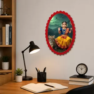 Durga Wall Decorative Showpiece 6 X 8 Inch | 4 MM MDF Wooden Glossy Sublimation Print | Back Hook Wall Hanging | Home Temple & Living Room Decor (F57530) Durga Wall Decorative Showpiece 6 X 8 Inch | 4 MM MDF Wooden Glossy Sublimation Print | Back Hook Wall Hanging | Home Temple & Living Room Decor (F57530)