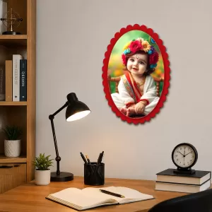 Lord Krishna Wall Decorative Showpiece 6 X 8 Inch | 4 MM MDF Wooden Glossy Sublimation Print | Back Hook Wall Hanging | Home Temple & Living Room Decor (F57536) Lord Krishna Wall Decorative Showpiece 6 X 8 Inch | 4 MM MDF Wooden Glossy Sublimation Print | Back Hook Wall Hanging | Home Temple & Living Room Decor (F57536)